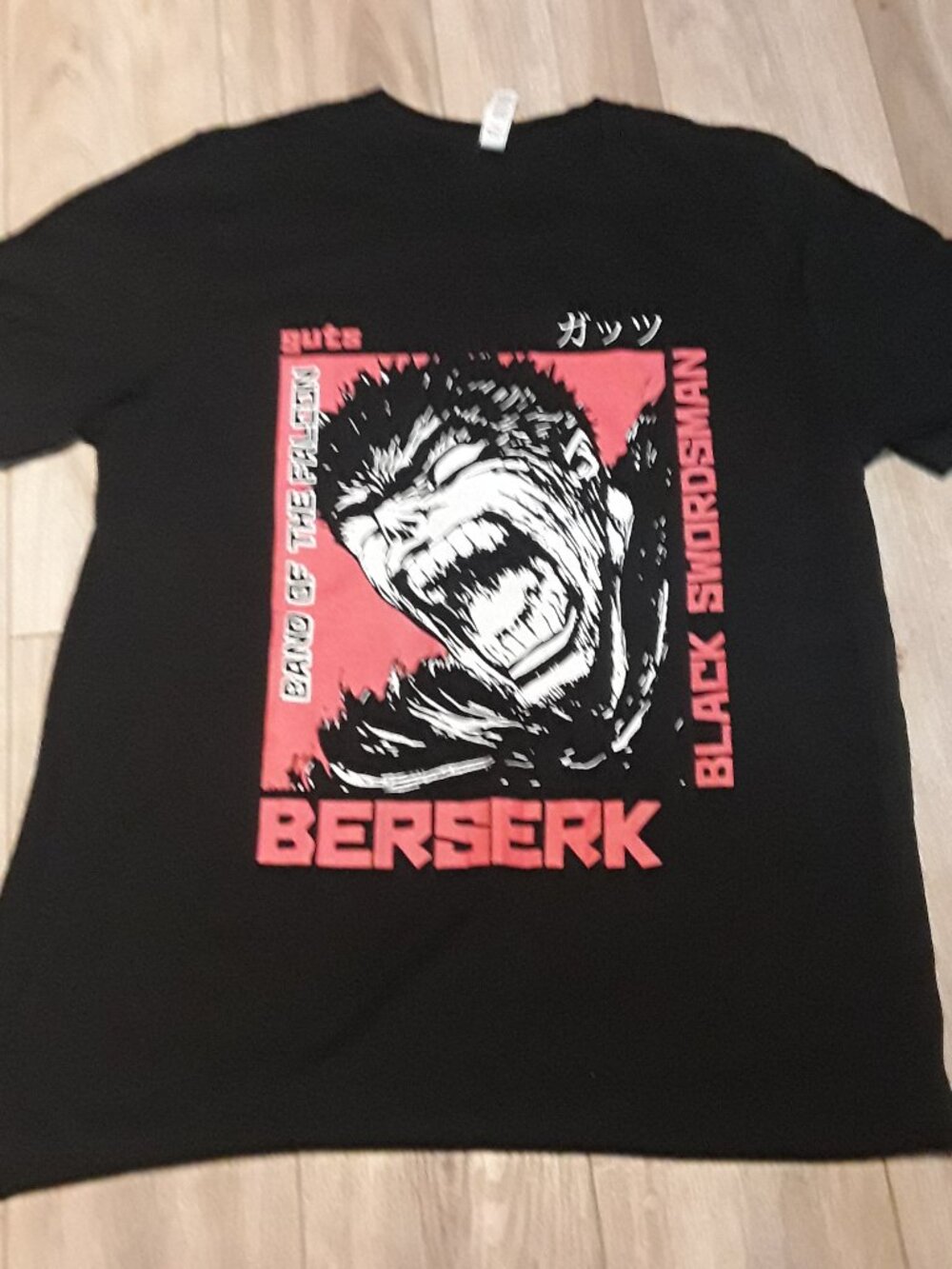 Berserk Black Swordsman T‑Shirt - Size L – Anime Manga Tee